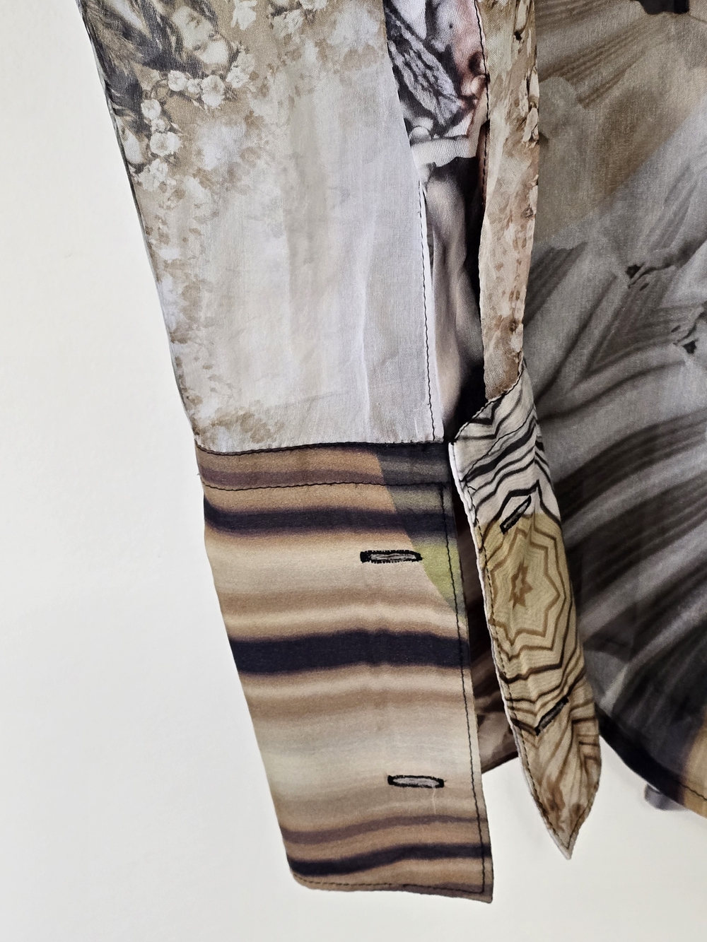 Jean Paul Gaultier Femme Vintage 100% Silk Blouse IT42 FR38 US8 Rare Print - Picture 8 of 14